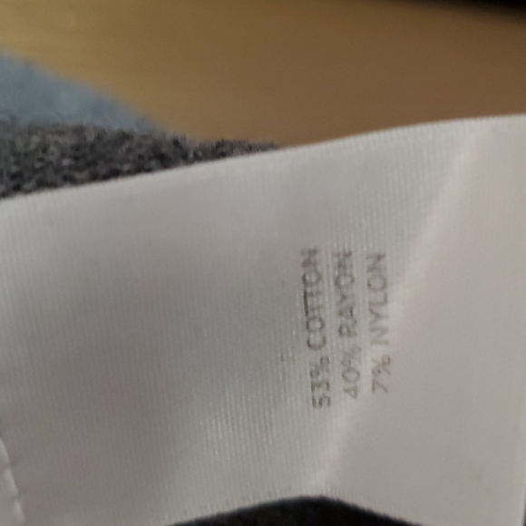 Halogen Cat Kitten mixed cotton sweater, size S, gray and lime green - Picture 4 of 4